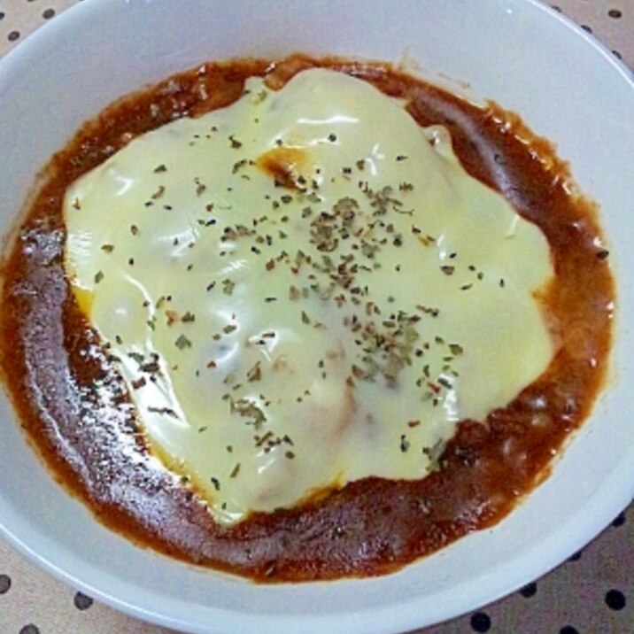 ひとりランチに★残ったカレーで♪簡単チーズドリア